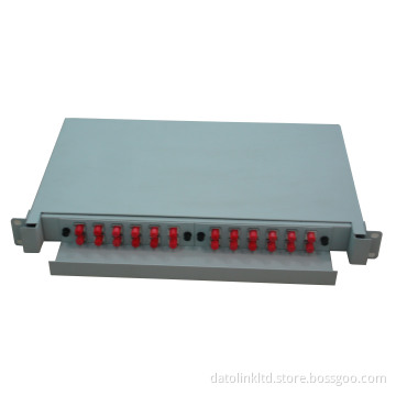 Fiber Optic Slidable Rack Mount Type Patch Panel 24 Cores